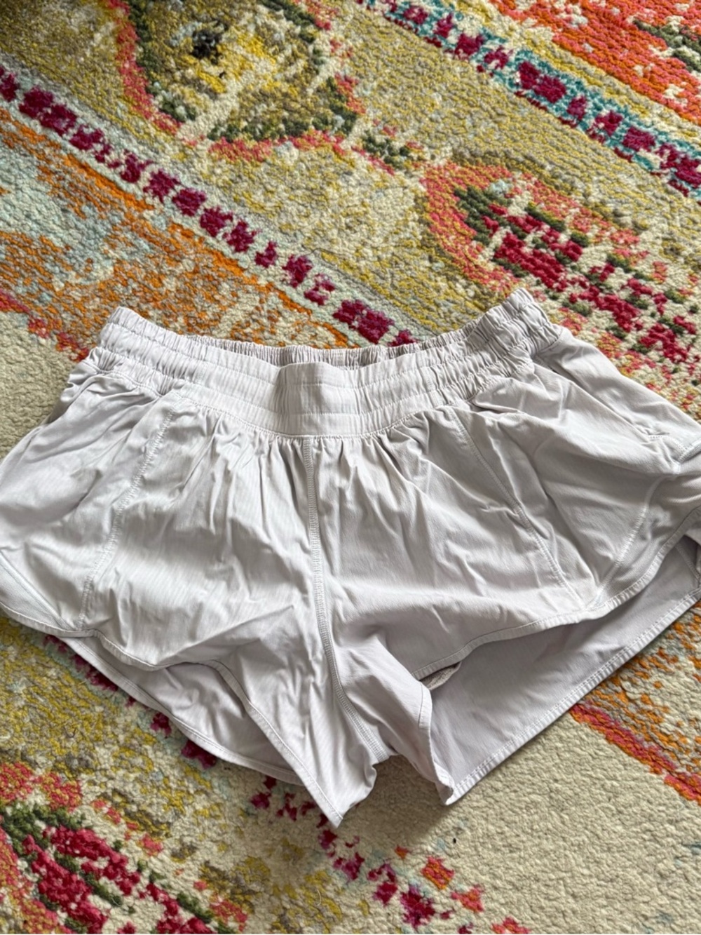 White Hotty Hot Lululemon Shorts